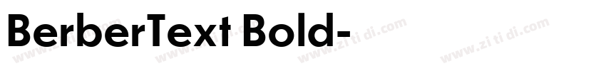 BerberText Bold字体转换